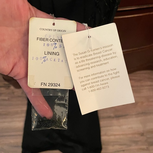 Formal Black Beaded Dress - Picture 4 of 16